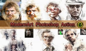 دانلود اکشن Art Photoshop Actions برای ایجاد افکت هنری در فتوشاپ