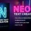 دانلود پریست پریمیر متن نئون Neon Text Creator