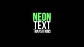 دانلود پریست پریمیر ترانزیشن متن نئون Neon Text Transitions